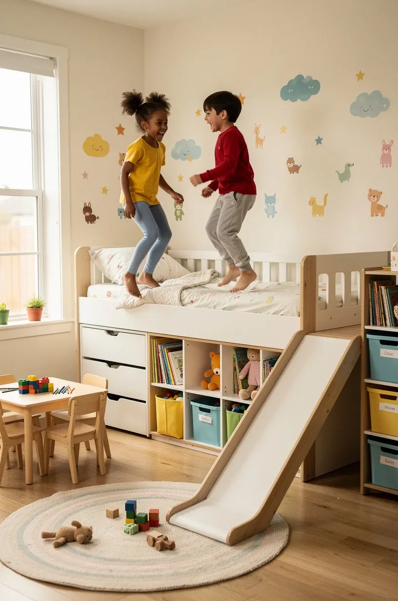 Versatile modular furniture for smart living spaces.